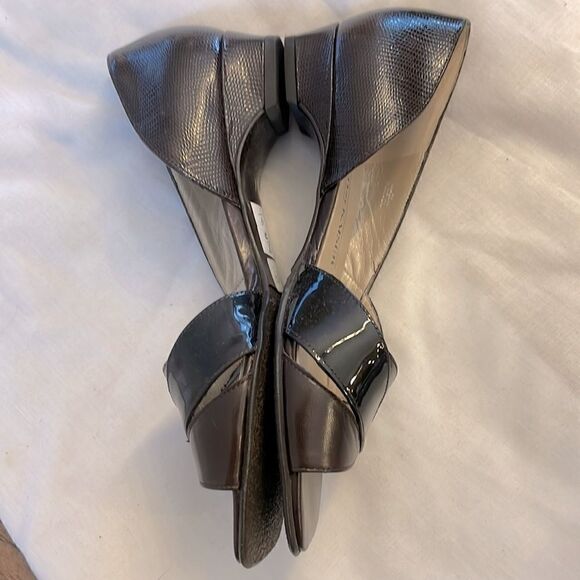 PETER KAISER PATENT OPEN TOE SHOES.  NEW - Picture 4 of 7